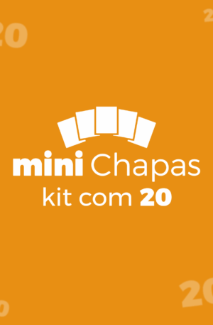 Kit 20 mini Chapas Acrílico